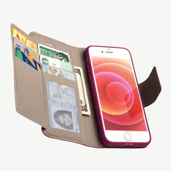 iPhone 7 & iPhone 8 Wallet Case - Sunset Blvd - Purple