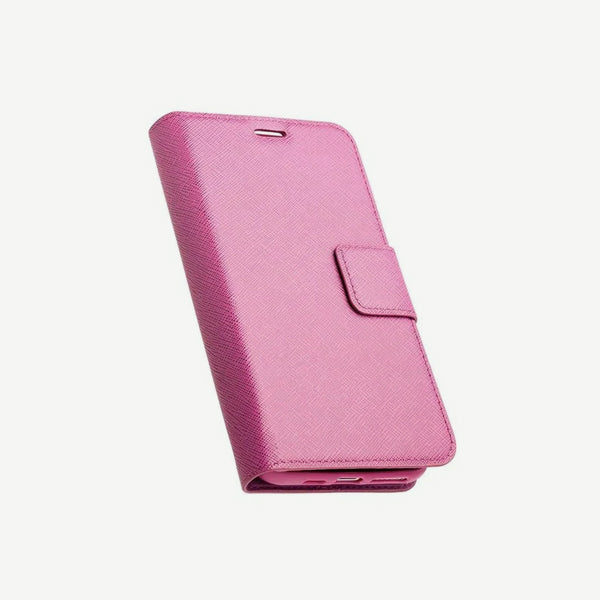 iPhone X & iPhone XS Wallet Case - Sunset Blvd - Purple - Folded