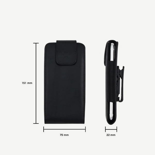 Samsung Galaxy S9 Vertical Phone Belt Holster Pouch - Fits without Case