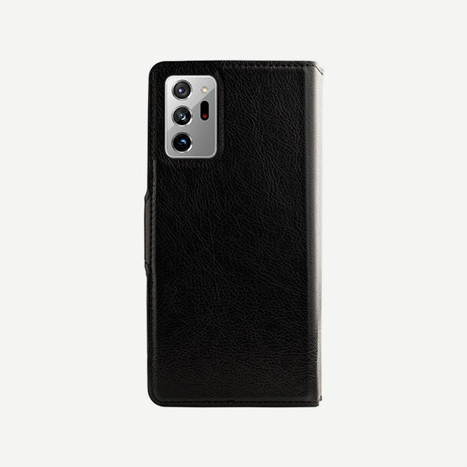 Samsung Galaxy Note 20 Ultra Wallet Case - Bond II, Black | Caseco Inc. (Back with Wallet)