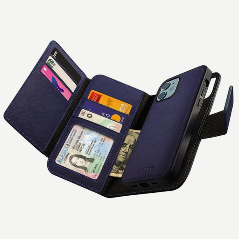 iPhone 12 Mini Wallet Case - Sunset Blvd - Purple