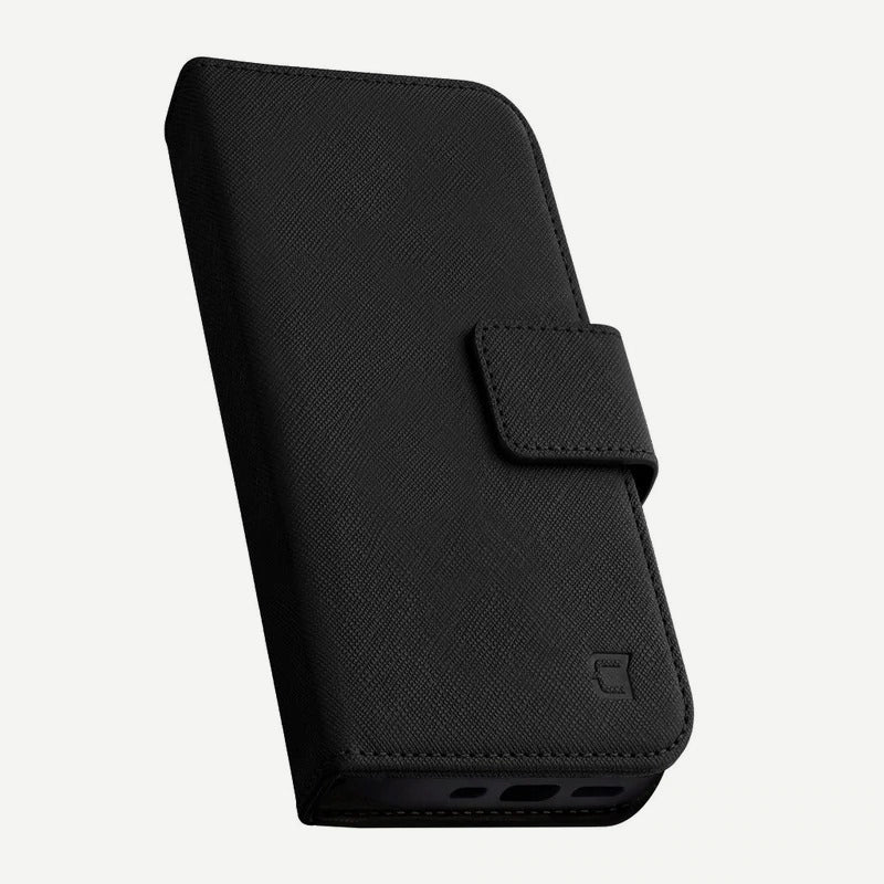 iPhone 12 Mini Wallet Case - Sunset Blvd - Black - Folded