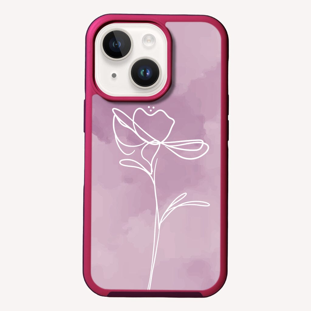 iPhone 14 Case - Lavender Purple Day Break Flower Design