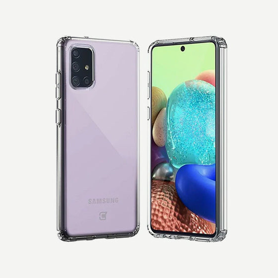galaxy a71 clear case - front & back