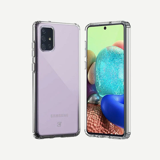 samsung a51 5g clear case - front & back