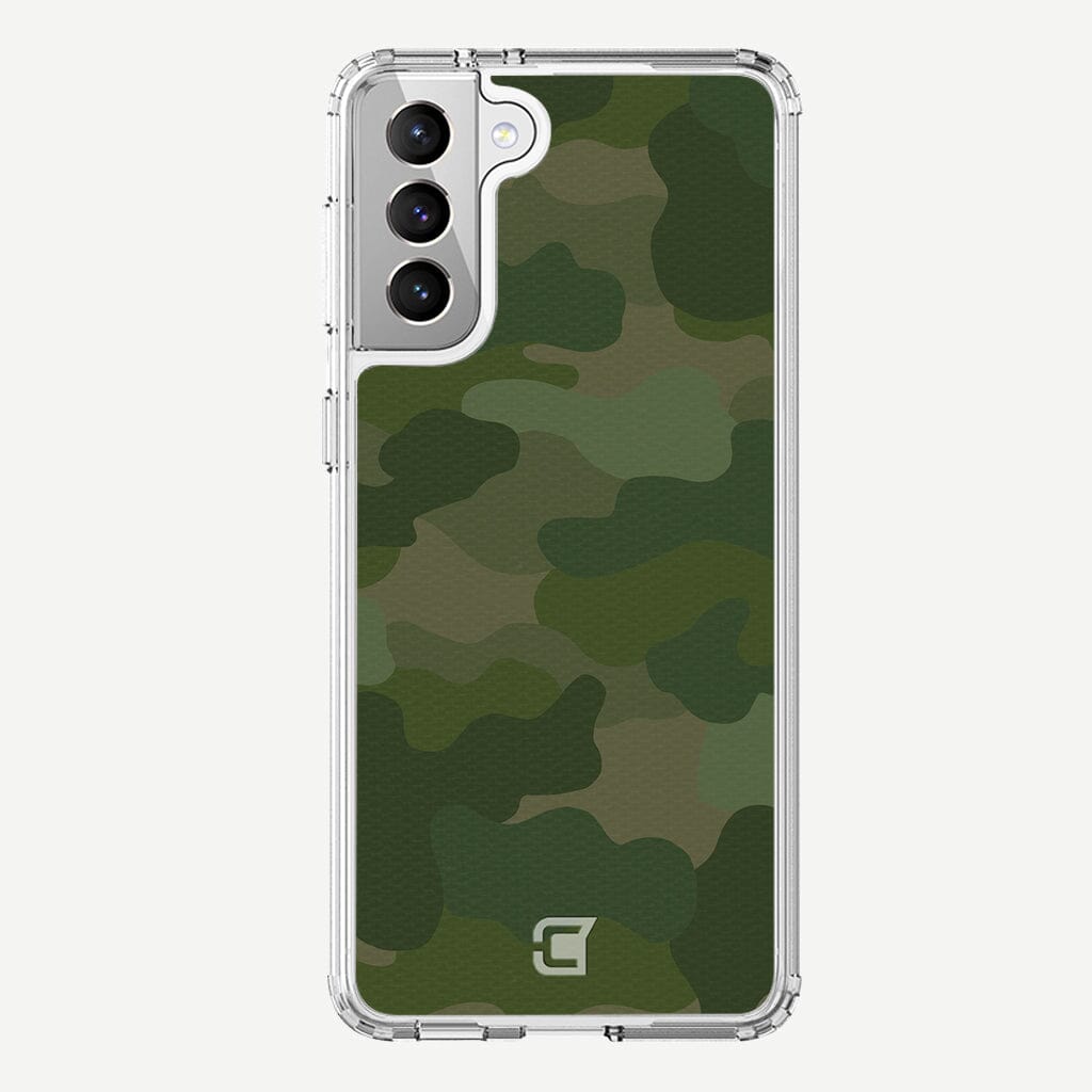 Samsung Galaxy S21 Plus Case - Green Camo Design