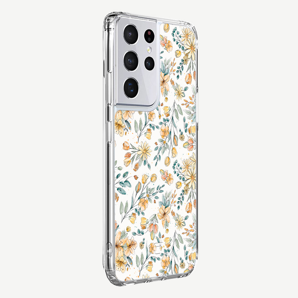 Samsung Galaxy S21 Ultra Floral Phone Case - Kiki by Mandy | Caseco Inc. (Back-Side)