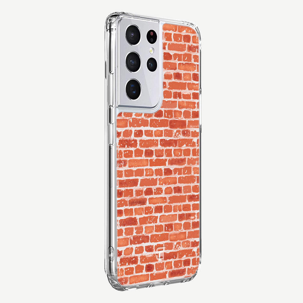 Samsung Galaxy S21 Ultra Texture Phone Case - Brick by Mandy | Caseco Inc. (Back-Side)
