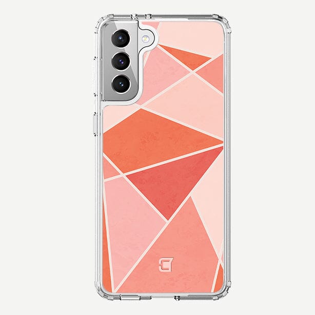 Samsung Galaxy S21 Plus Case - Coral Cotarie Abstract Line Art Design