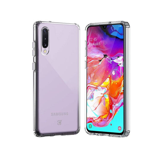 samsung a50 clear case - front & back