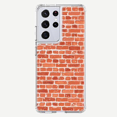 Samsung Galaxy S21 Ultra Texture Phone Case - Brick by Mandy | Caseco Inc. (Back)