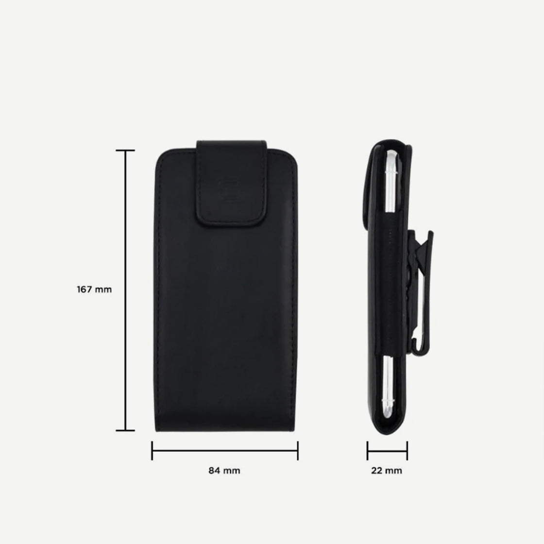 Samsung Galaxy A51 Vertical Phone Belt Holster Pouch - Fits without Case