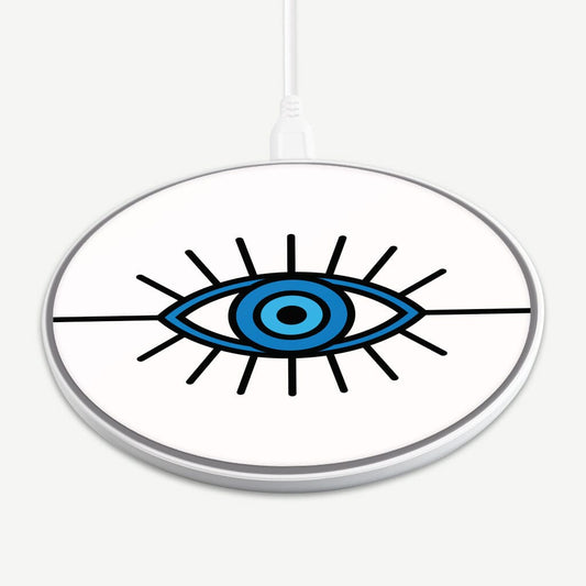 Wireless Charging Pad - Evil Eye Design (Front View)