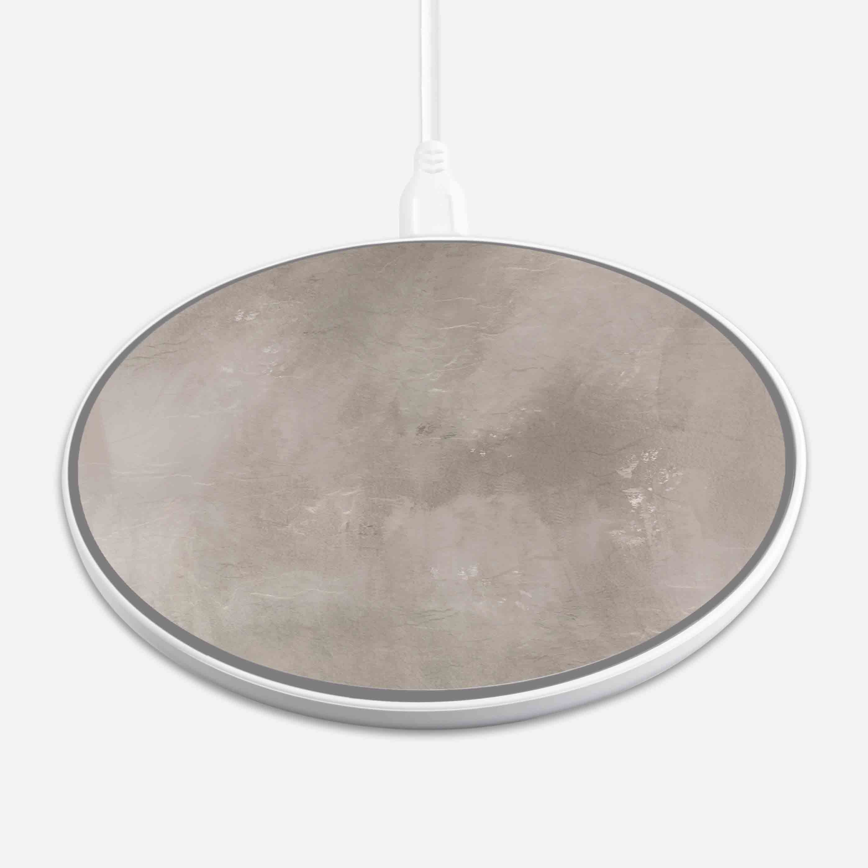 Wireless Charging Pad - Concrete Design (Front View)
