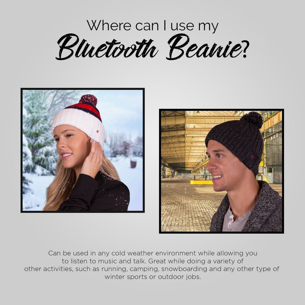 Blu Toque Bluetooth Beanie With Pom Pom - Orange Is The New Black | Caseco Inc. (Where to Use)