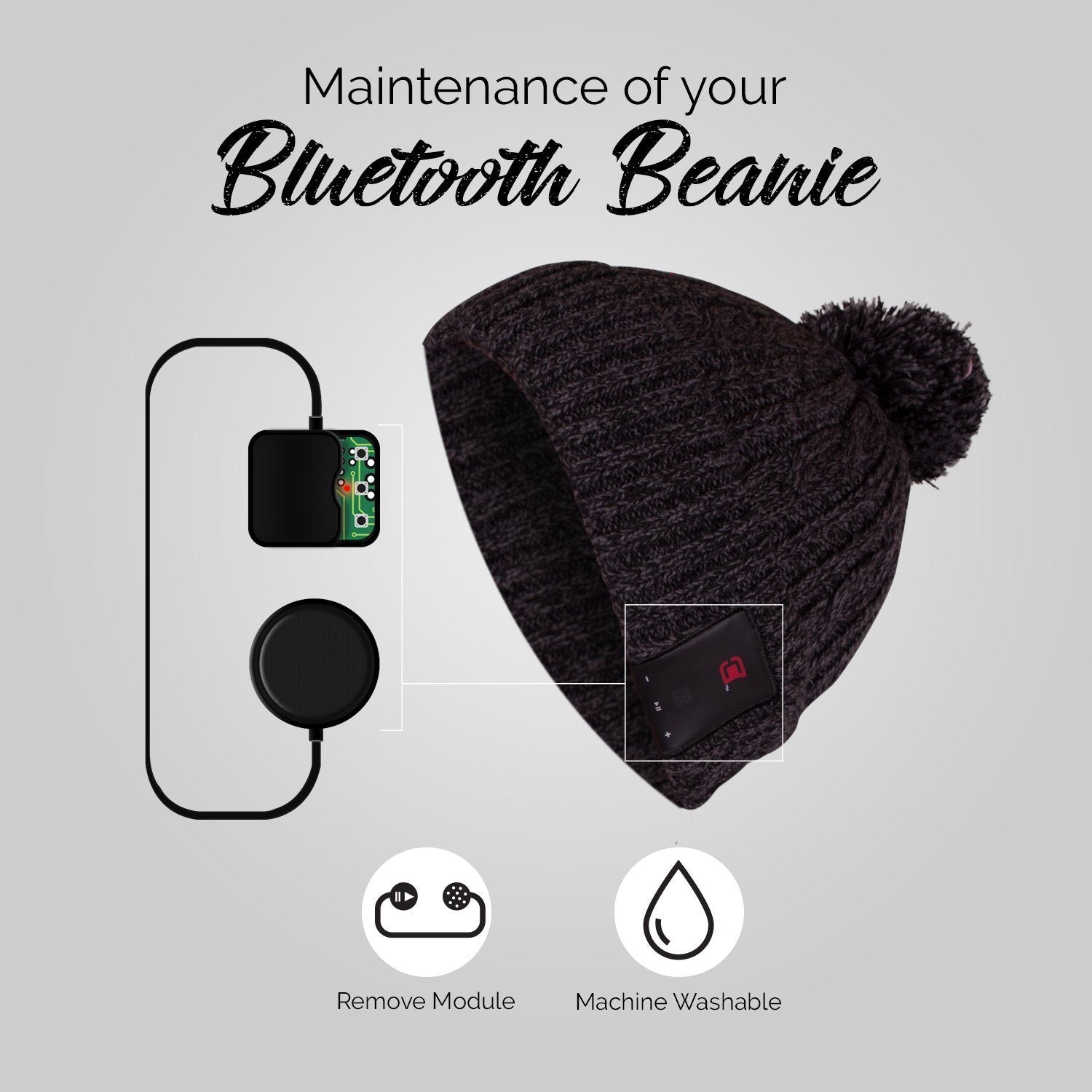 Blu Toque Bluetooth Beanie With Pom Pom - Orange Is The New Black | Caseco Inc. (Maintenance)