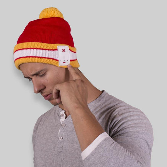 Blu-Toque - Bluetooth Beanie - Varsity Red and Yellow Blu-Toque Caseco 