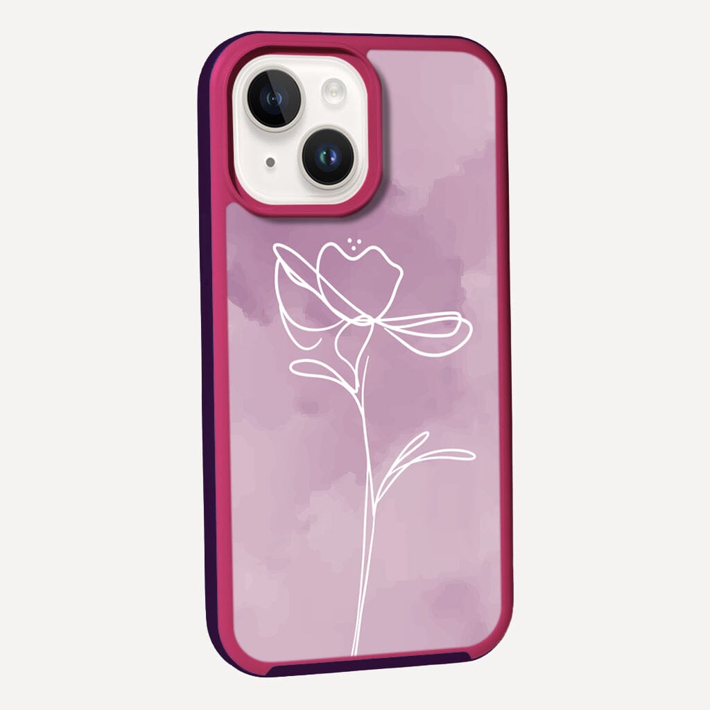 iPhone 14 Case - Lavender Purple Day Break Flower Design