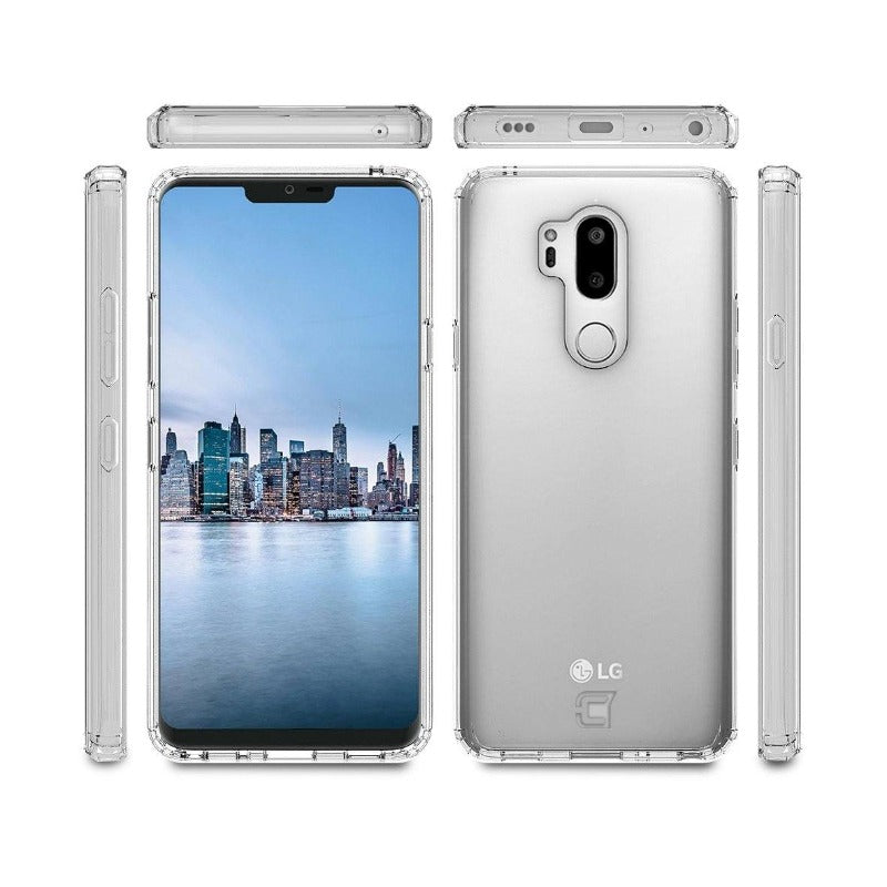 lg g7 thinq clear case - front back & side