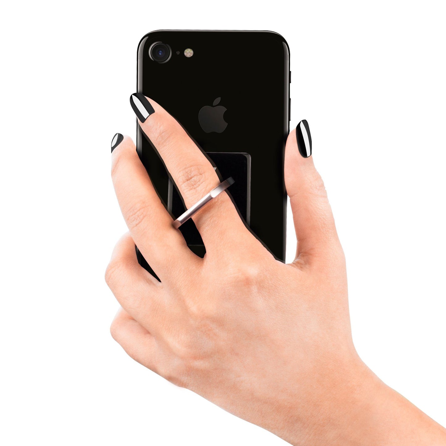 Universal Phone Holder And Kickstand - Ring, Black