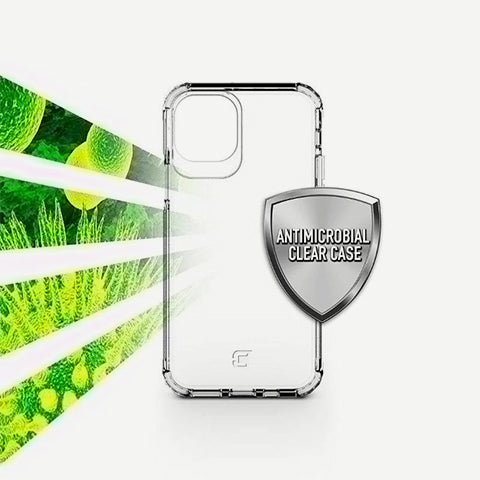 iPhone 12 Mini Clear Case with MagSafe antimicrobial back 2