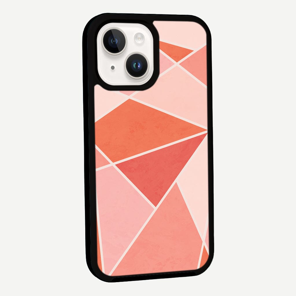 iPhone 13 Abstract Coral Cotarie Design Fremont Grip Case Line Art with MagSafe (Side View)
