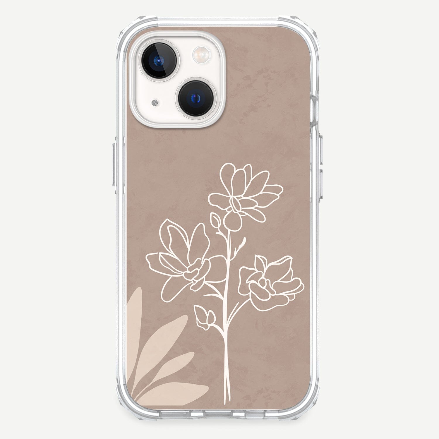 iPhone 13 Case - In Bloom Brown Flower Design