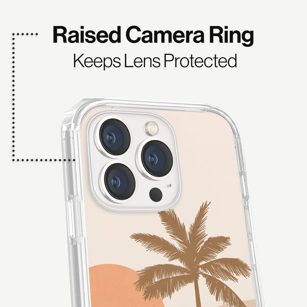 iPhone 13 Pro Palm Of Your Hand Design Clear Case Leaf with MagSafe (Raise Camera Ring that Keeps Lens Protected)