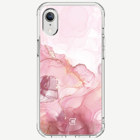 iPhone XR Case - Blush Pink Marble Design