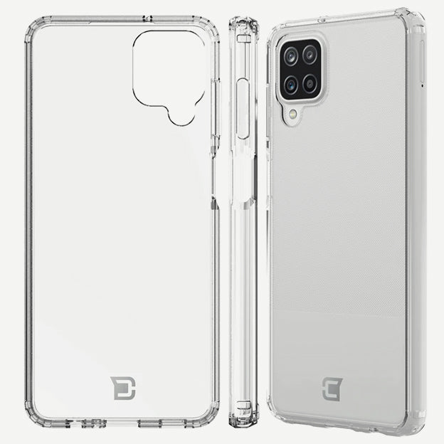 samsung a12 case clear - transparent & back