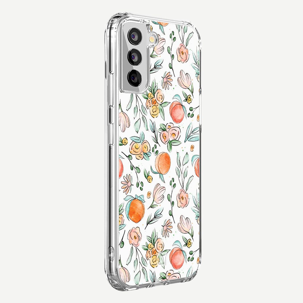 Samsung Galaxy S21 Plus Case - Peachy Tropical Fruit Design