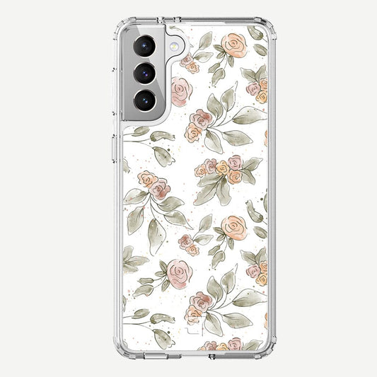 Samsung Galaxy S21 Case - Rosette Floral Design