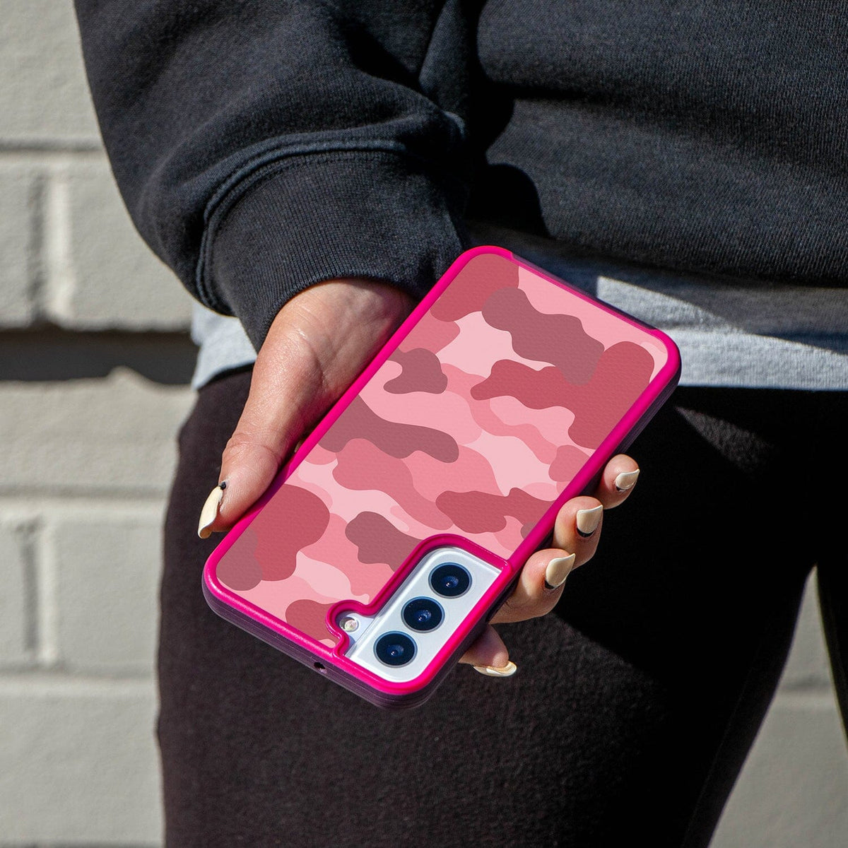 Samsung Galaxy S22 Pink Design Fremont Grip Case Camo Pink (On Hand)