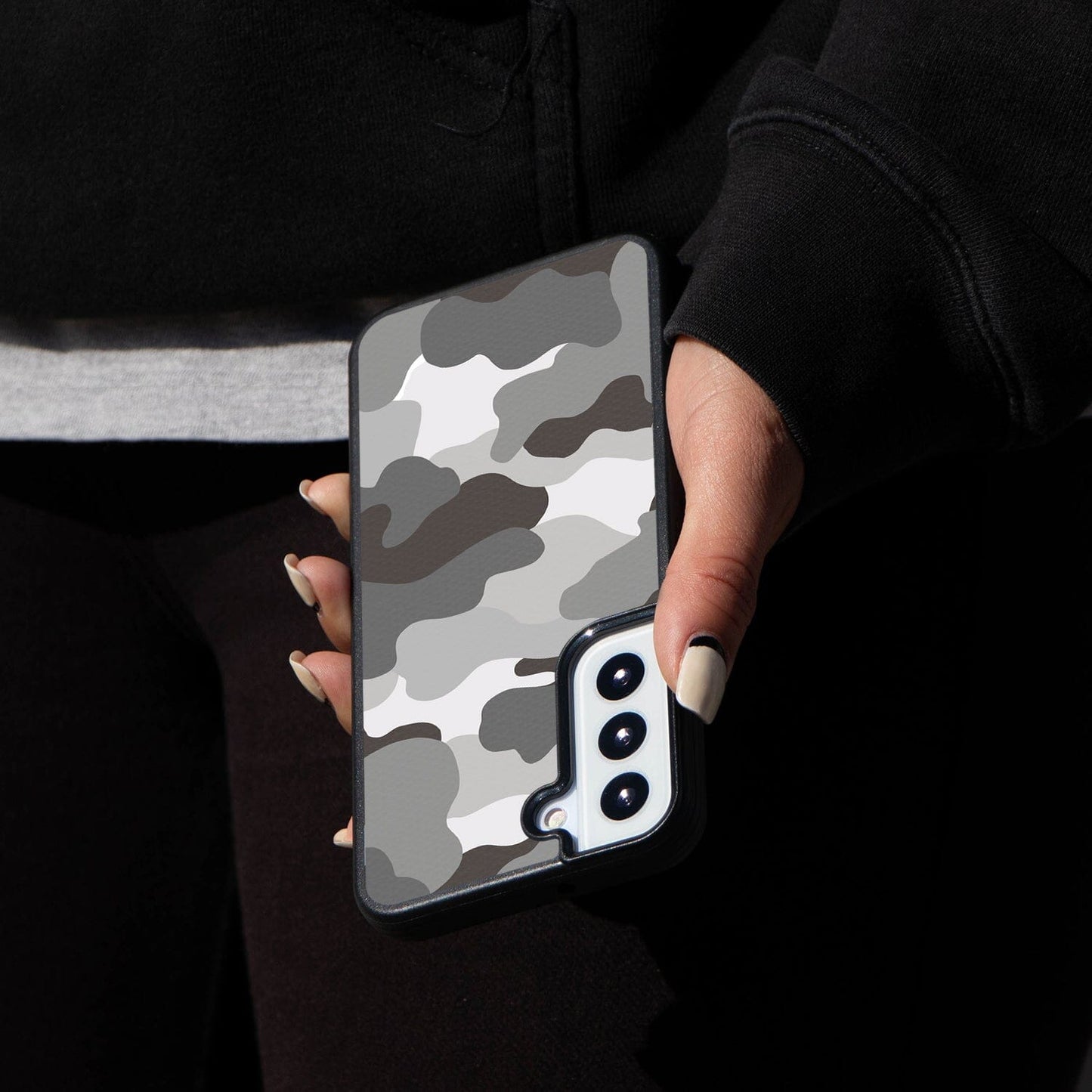 Samsung Galaxy S22 Grey Design Fremont Grip Case Camo Grey (On Hand)