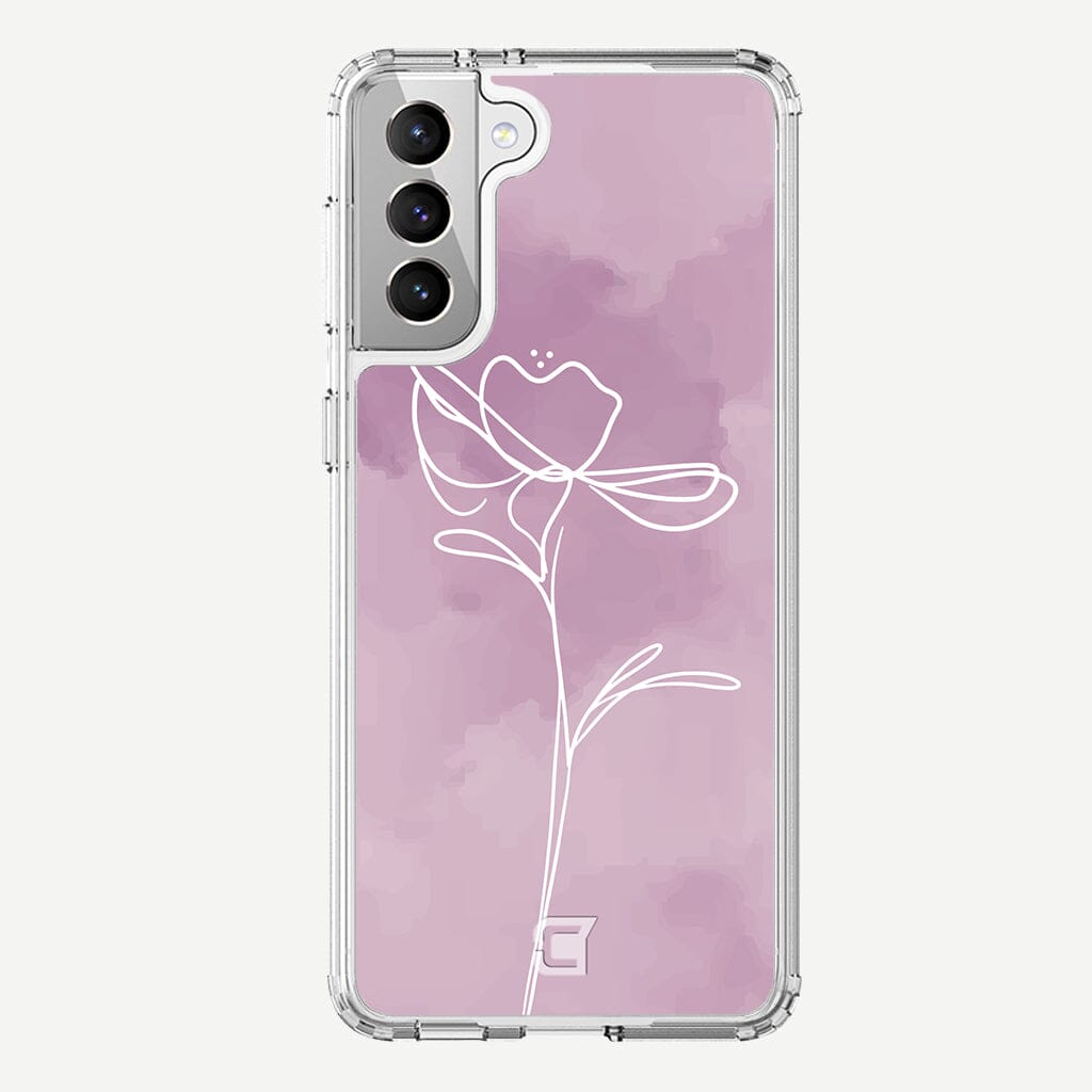 Samsung Galaxy S22 Plus Case - Lavender Purple Day Break Flower Design