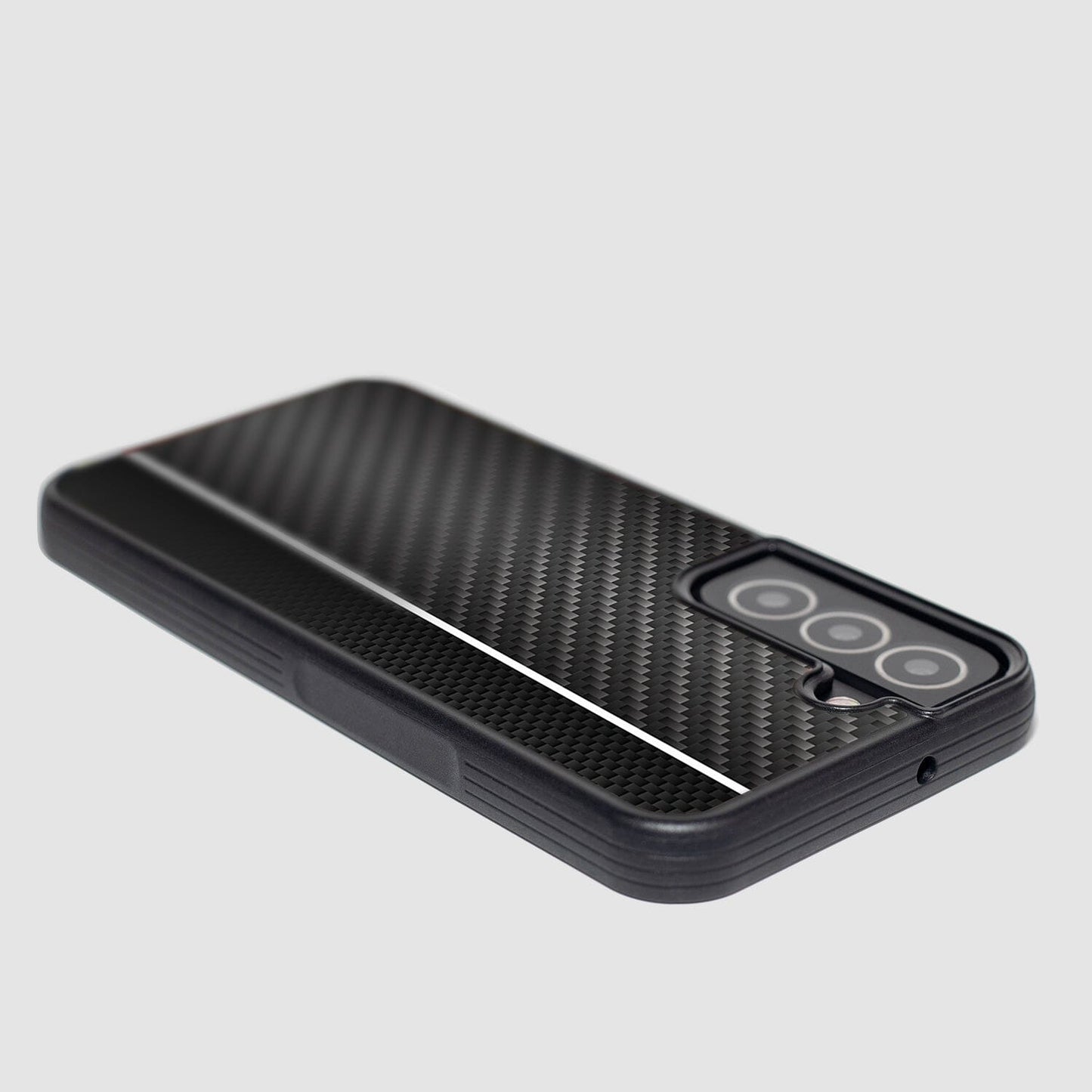 White Line Samsung Galaxy S22 Plus Carbon Fiber Case