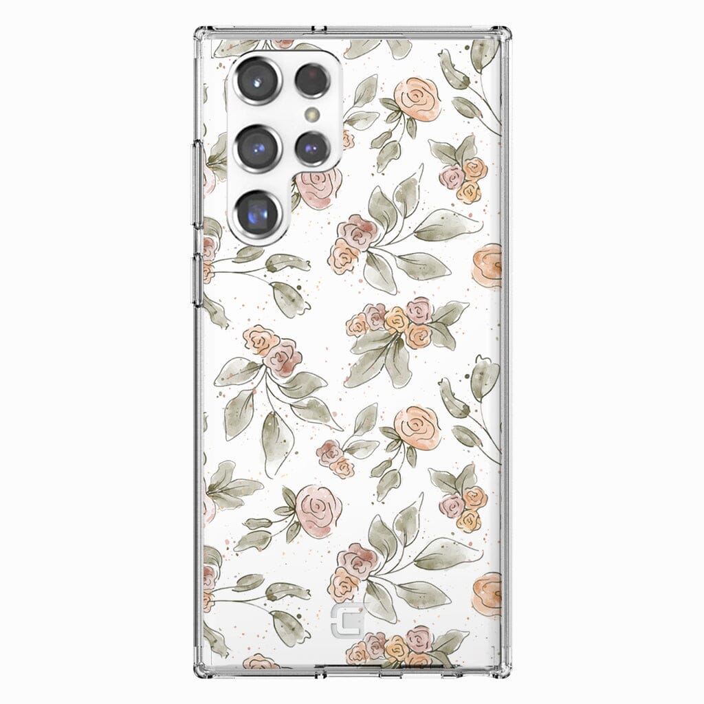 Samsung Galaxy S22 Ultra Case - Rosette Floral Design