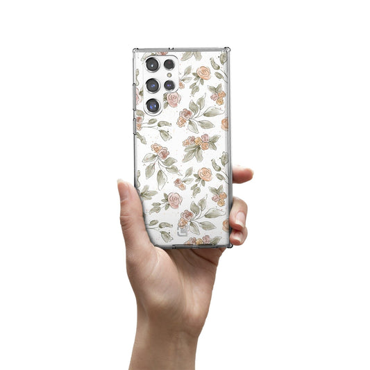 Samsung Galaxy S22 Ultra Case - Rosette Floral Design